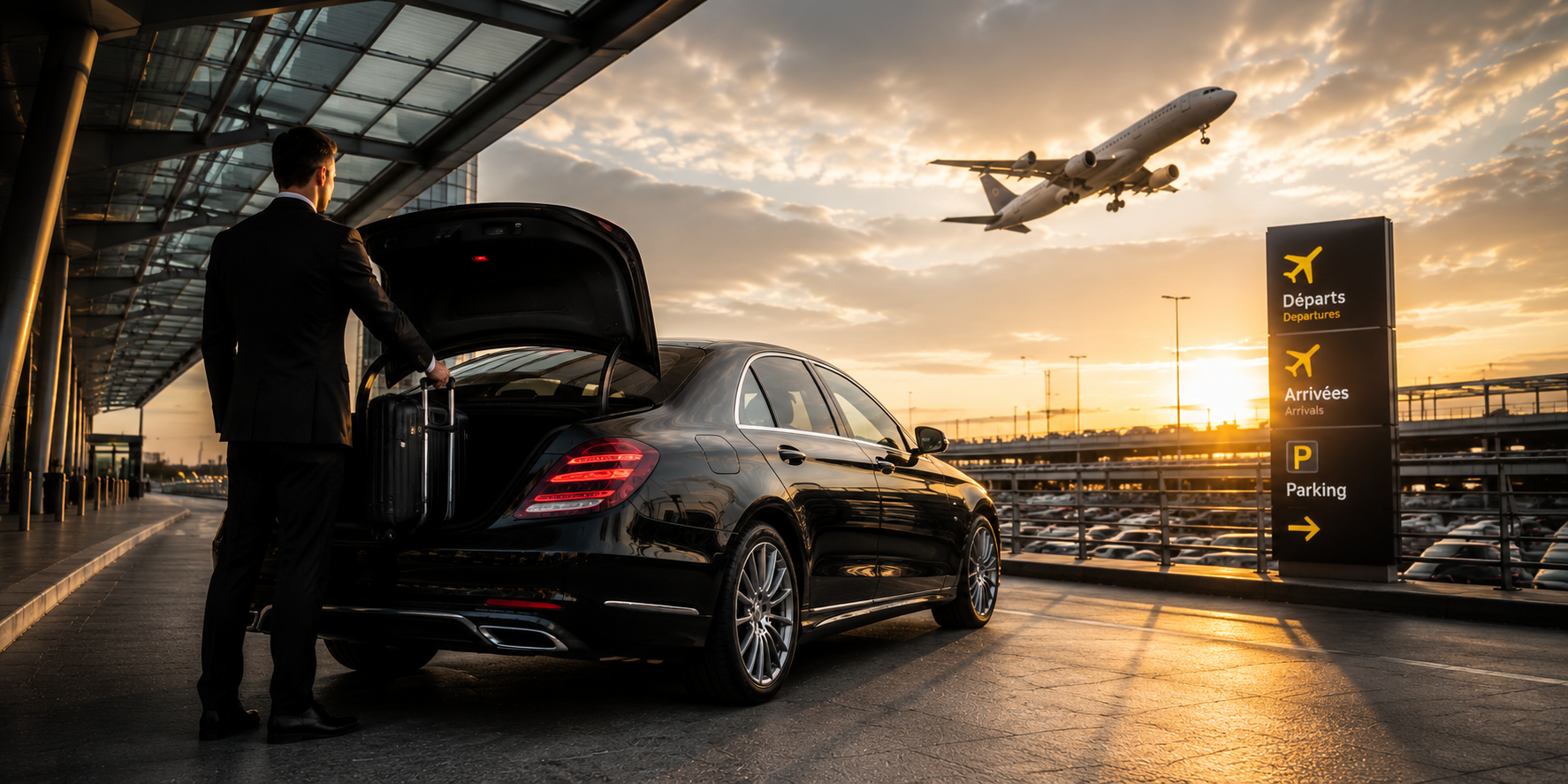 Taxi ou parking à l'aéroport